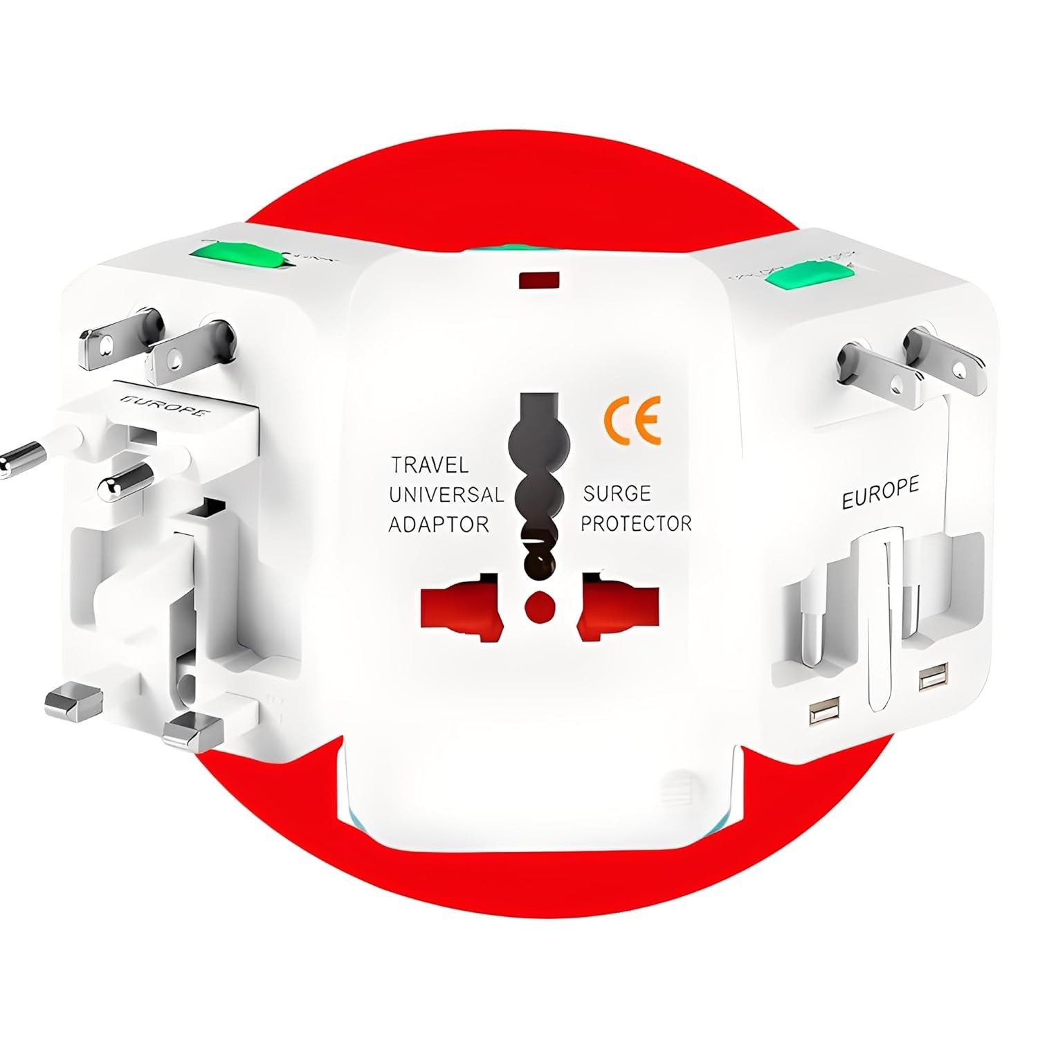 Adaptador de Tomada Universal 150 Países Bivolt - Sua Conexão Global Sem Limites!