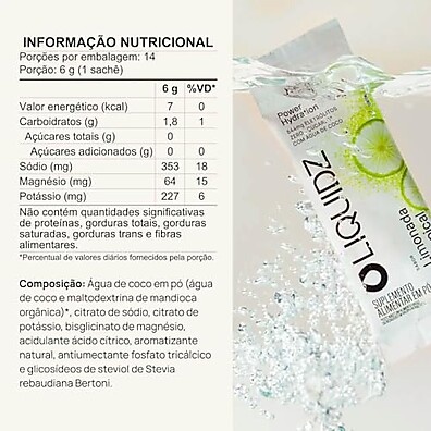 LIQUIDZ® Limonada Tropical: Repositor Eletrólitos Zero Açúcar