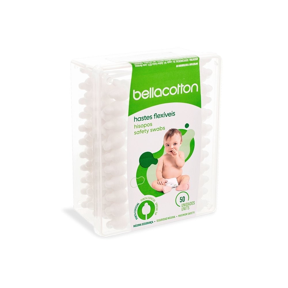 Haste Flex Baby Bellacotton 12 x 50 - Limpeza Suave e Segura para Bebês