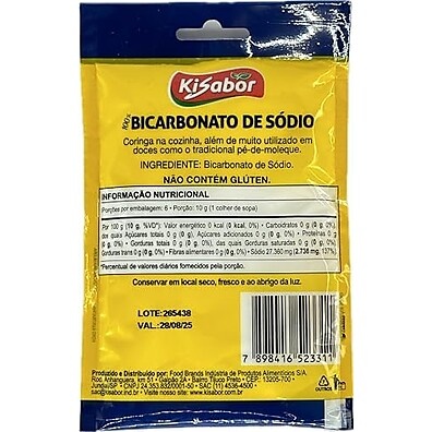 KiSabor Bicarbonato: Limpeza e Frescor 60g