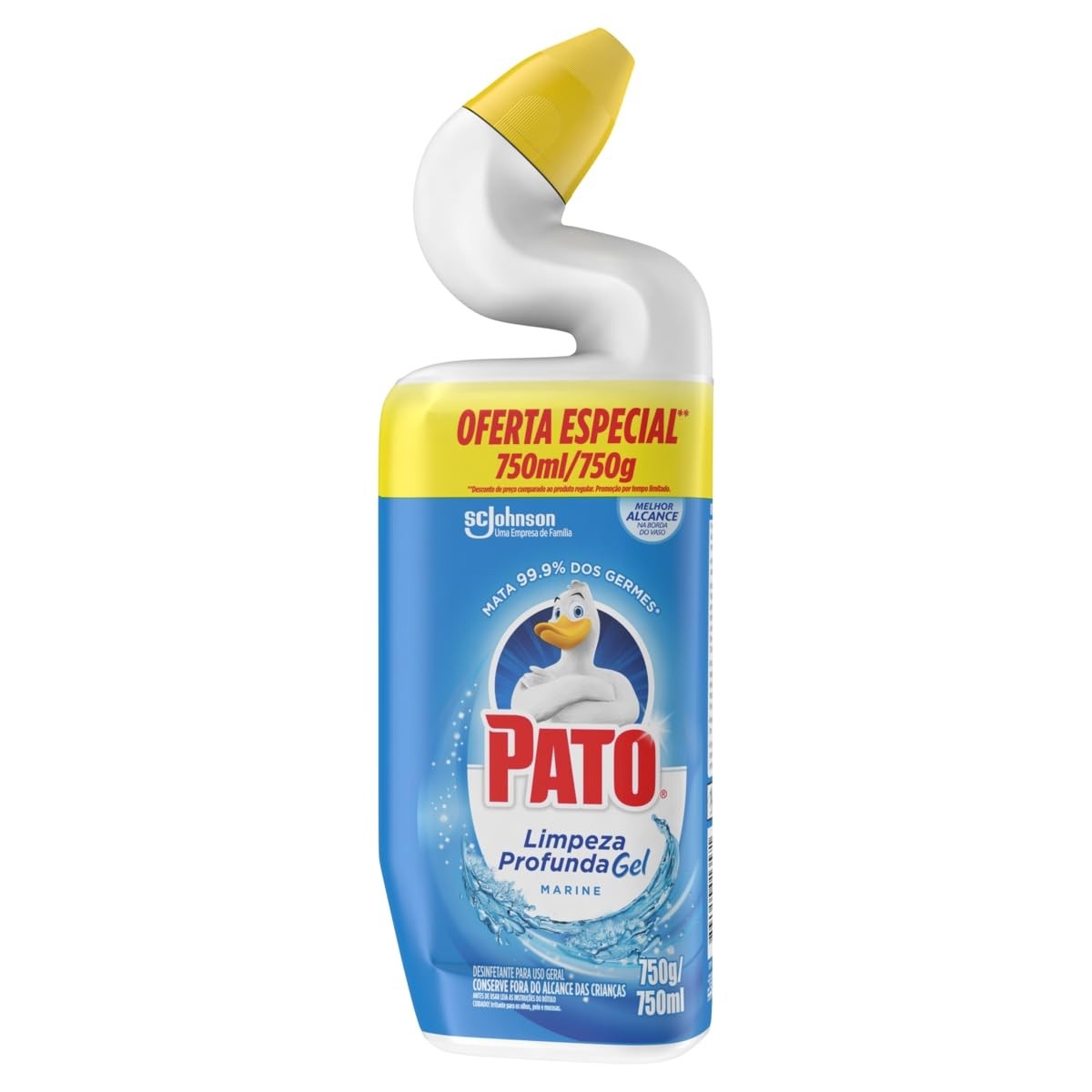 Pato Limpador Sanitário Gel Marine 750ml - Limpeza Profunda com Fragrância Refrescante