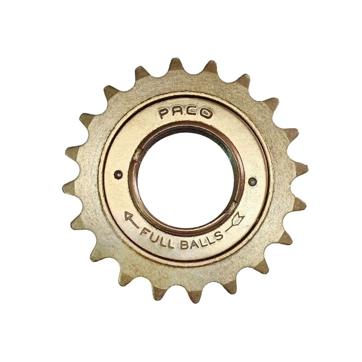 Roda Livre Paco Esferada Dourada 20 Dentes: Performance e Estilo para Sua Bike