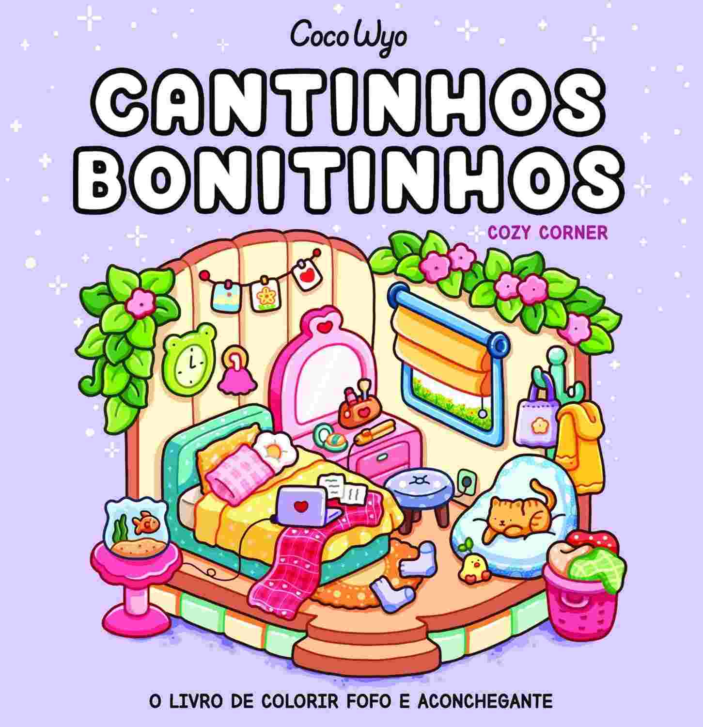 Cantinhos Bonitinhos (Cozy Corner) - Livro de Colorir Coco Wyo para Relaxar e Criar