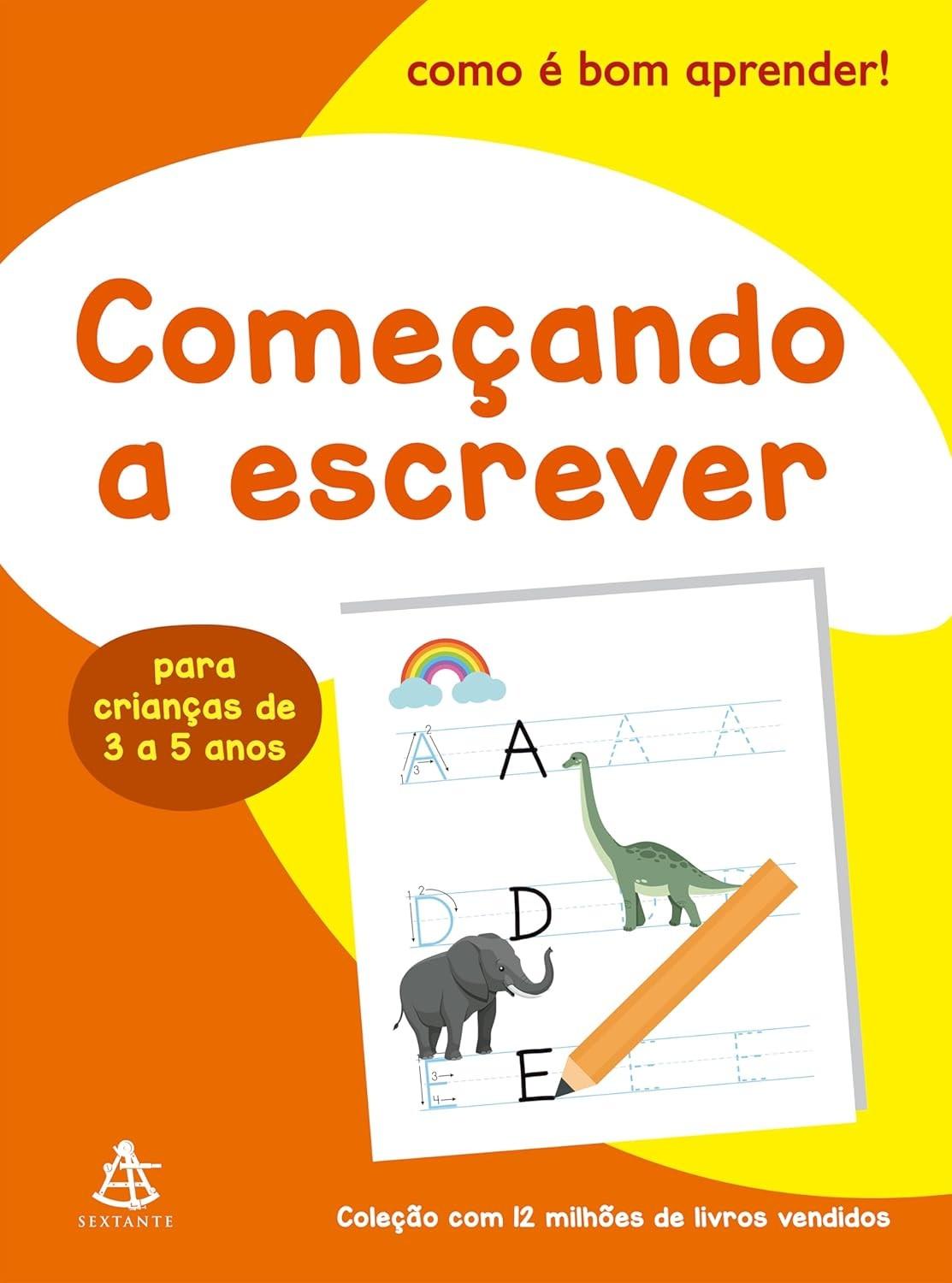 Descubra o Prazer de Escrever: Livro Ilustrado para Crianças de 3 a 5 Anos