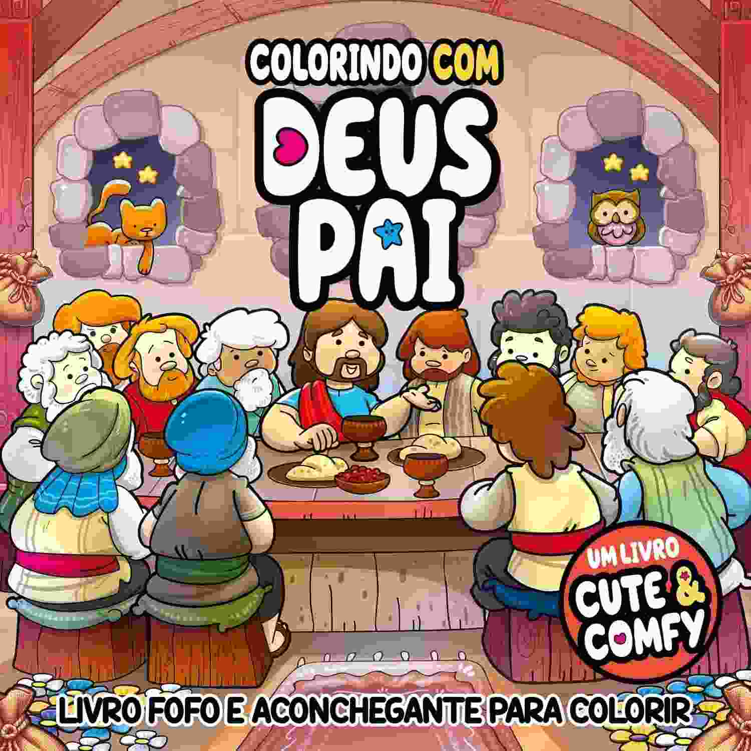 Livro de Colorir Adulto "Colorindo com Deus Pai": Paz, Fé e Criatividade