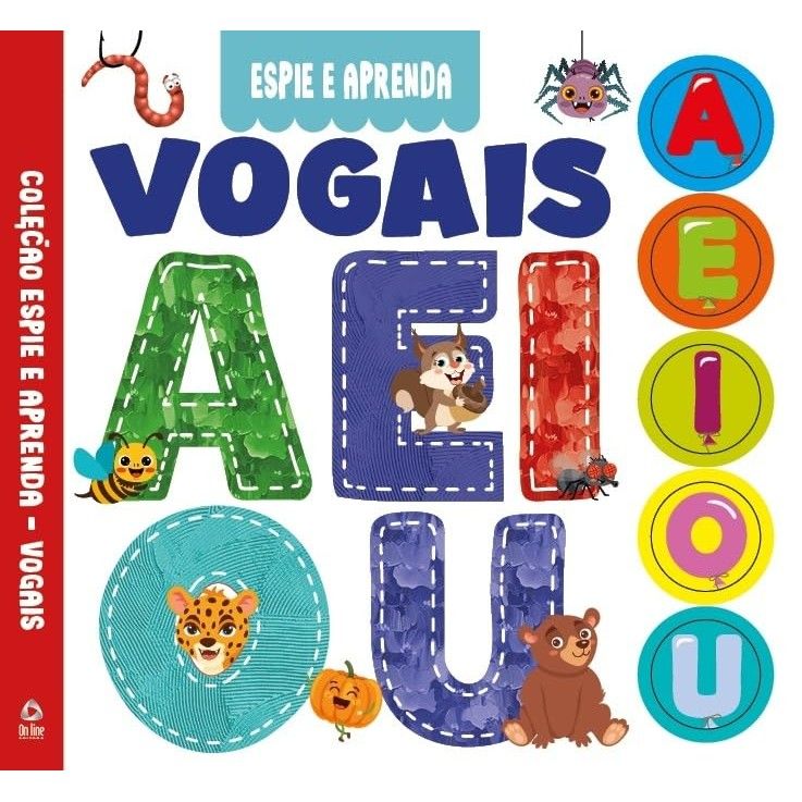 Livro Espie e Aprenda: Domine as Vogais de Forma Divertida