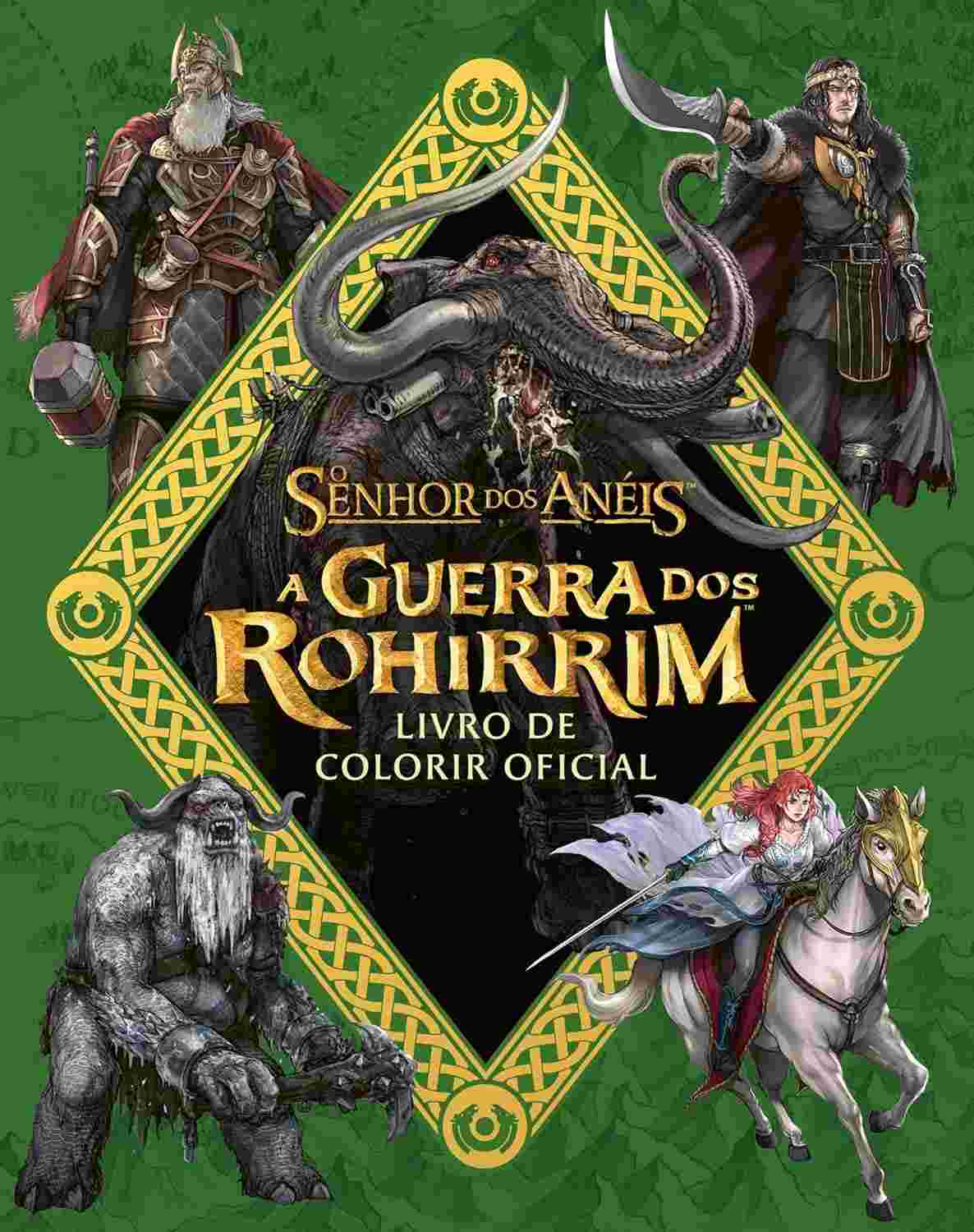 Livro de Colorir Oficial O Senhor dos Anéis: A Guerra dos Rohirrim - Aventura na Terra-média