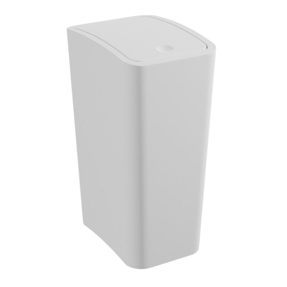 Lixeira com Tampa Click 8L Branco Astra - Moderna, Compacta e Fácil de Limpar