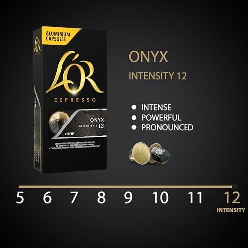 L'OR Café L'Or Cápsula Onyx - 10 Unidades - 52 Gramas