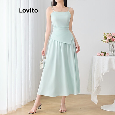 Lovito Tops Plissados com Zíper – Estilo Casual Feminino