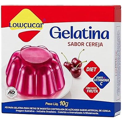 Gelatina Zero Cereja Lowcucar: Sabor Delicioso e Saudável