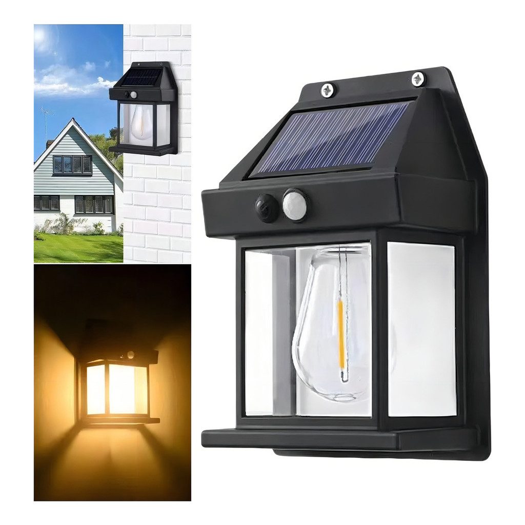 Luminária Solar com Sensor de Movimento IP65 – Iluminação Inteligente para Exteriores