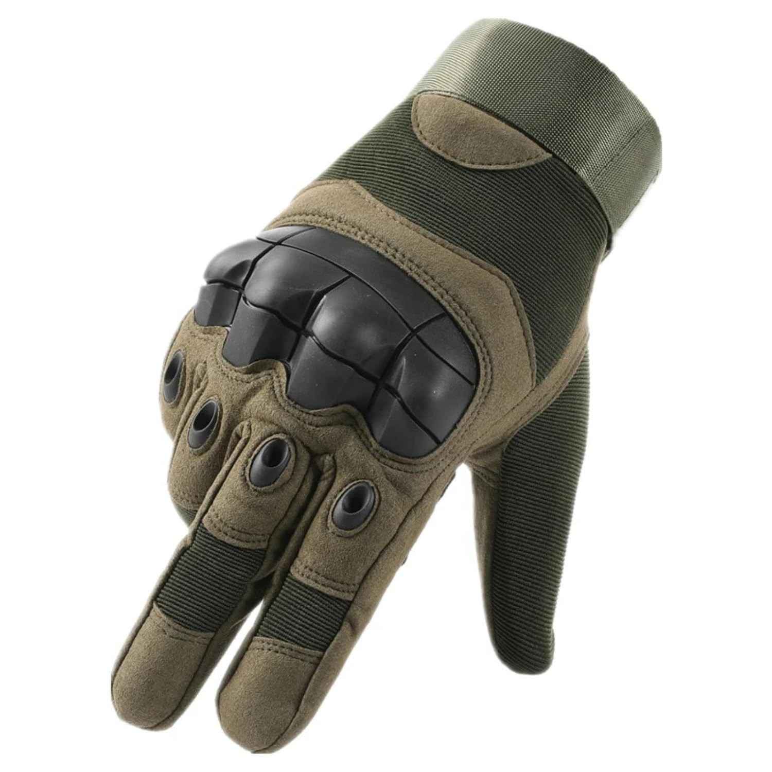 Luva Tática Militar Moto Bike Verde: Segurança e Estilo para Aventureiros
