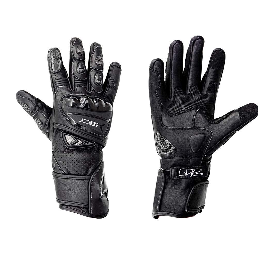 Luvas Texx GP Race Preta: Segurança e Estilo para Motociclistas Exigentes