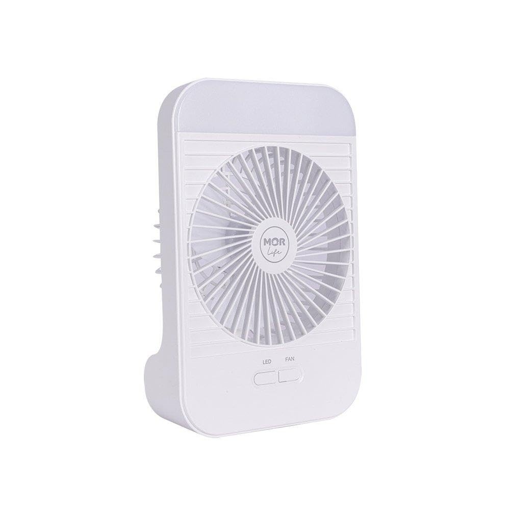 Mini Ventilador Portátil Recarregável com Luz LED - Compacto e Versátil para Qualquer Ambiente