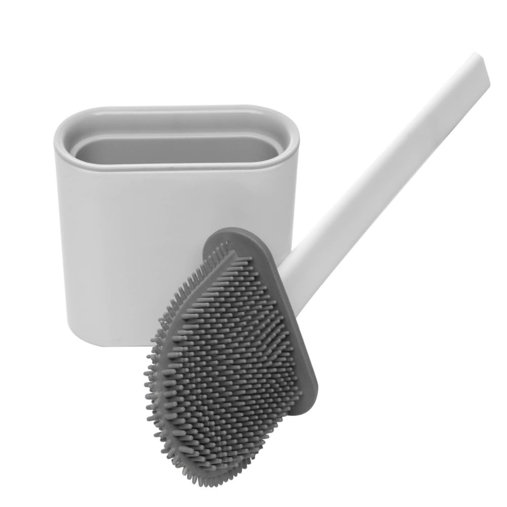 Escova Sanitária com Suporte LYOR - Design Moderno e Prático para Banheiro