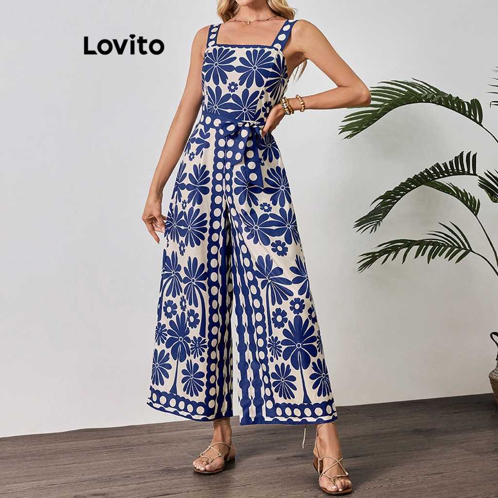 Macacão Boho Floral Lovito: Estilo e Conforto!