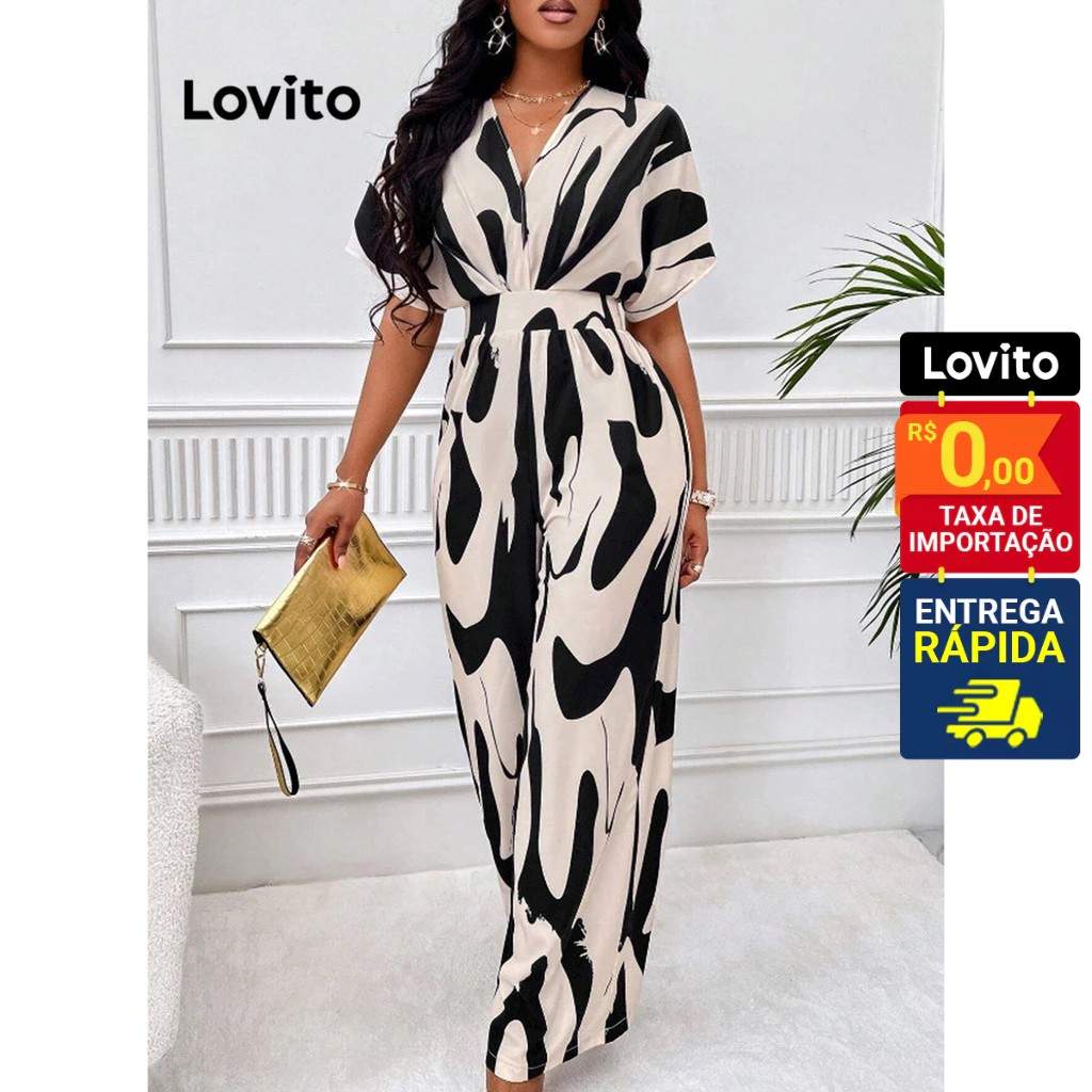 Macacão Estampado Lovito: Elegância e Conforto