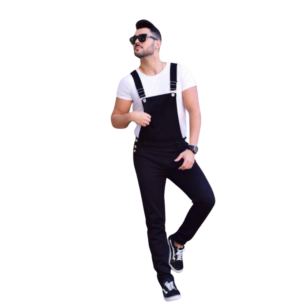 Macacão Sarja Skiny Preto: Estilo e Conforto para Todos os Dias