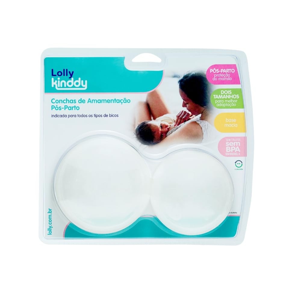 Concha Amamentação Lolly Macia Transparente - Proteção e Conforto para Mães