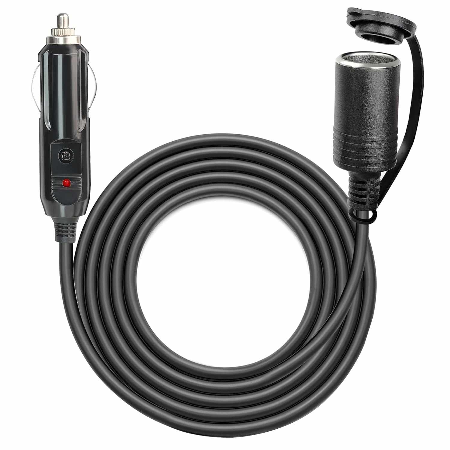 Cabo Extensor Isqueiro MADCATZ 1.8m Reforçado 12V/24V - Energia Confiável para Seus Dispositivos
