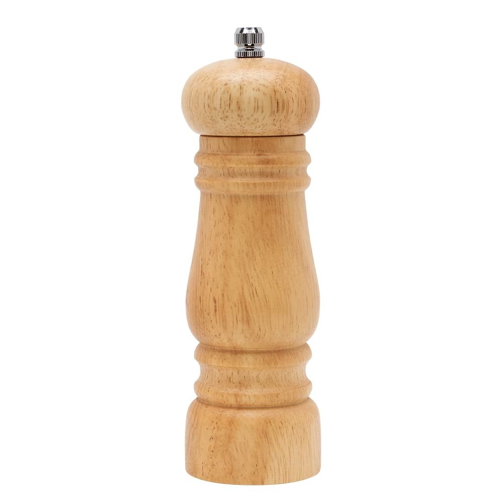 Moedor Manual de Madeira para Pimenta e Sal com Mecanismo de Cerâmica - Design Elegante e Ajuste de Granulometria