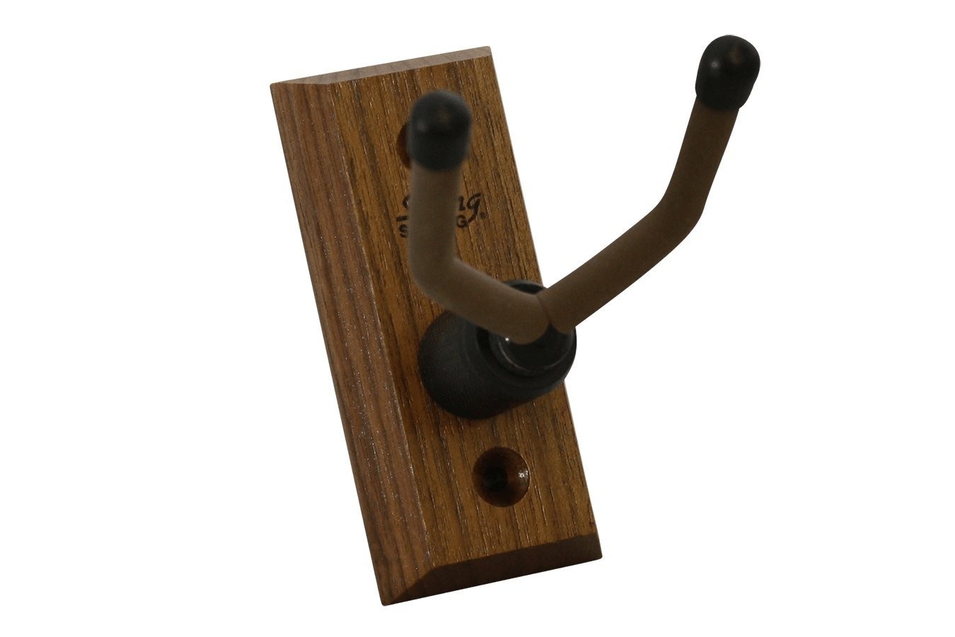 Suporte de Parede String Swing para Ukulele e Bandolim - Madeira Nogueira Preta | Elegância e Segurança