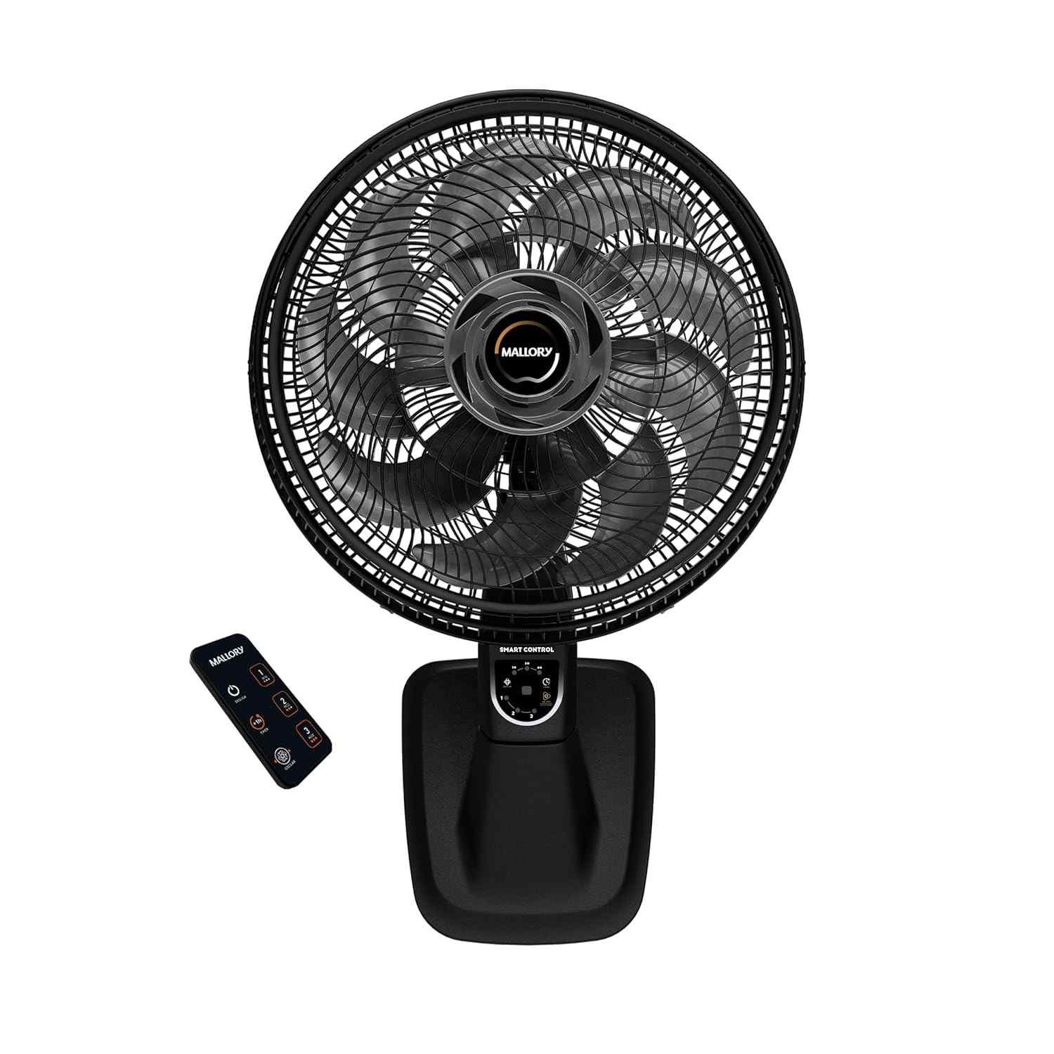 Ventilador de Parede Mallory Smart Control com Controle Remoto e Oscilação Inteligente - 15 Pás, 140W, 127V