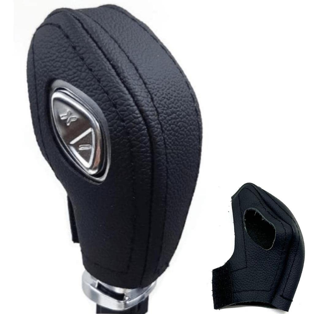 Manopla Câmbio Automático Powershift em Couro Legítimo - Ecosport, Fusion, Ka, New Fiesta, Focus