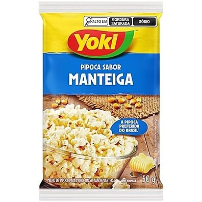 Pipoca Yoki Micro Manteiga 50g: Sabor Irresistível!