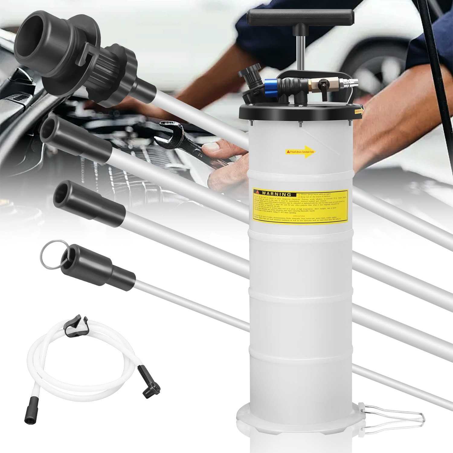 Bomba Extratora de Óleo 6.5L Manual e Pneumática para Automotivo