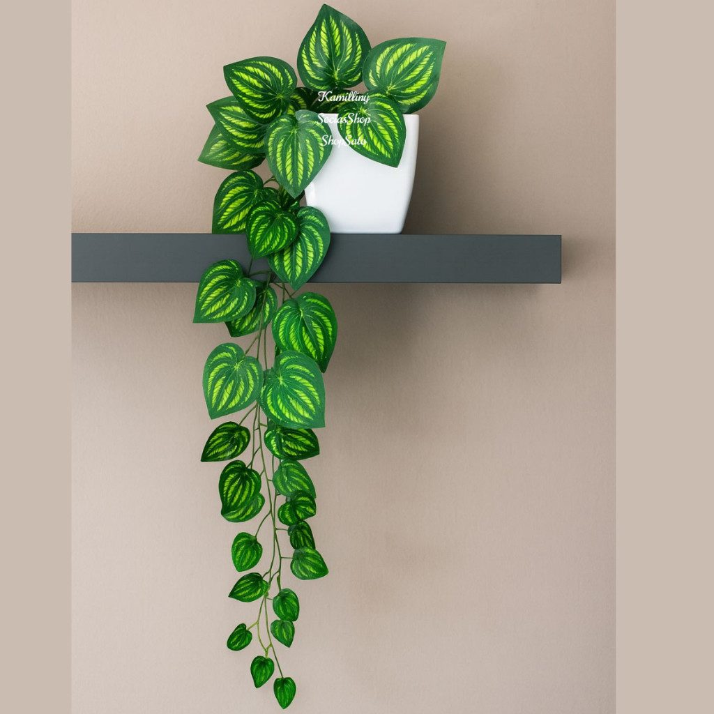 Planta Decorativa com Vaso Branco G: Elegância Sem Manutenção