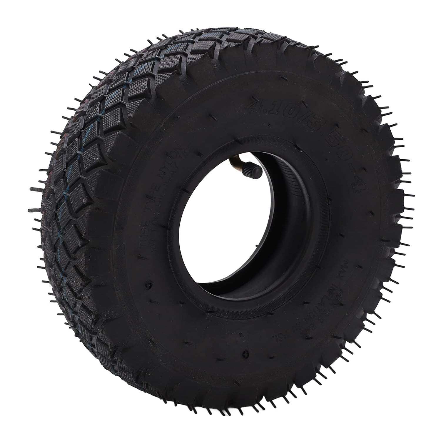 Pneu 4.10/3.50-4 para Carrinho de Mão, Scooter Elétrica e Cortador de Grama - Borracha Espessa e Durável