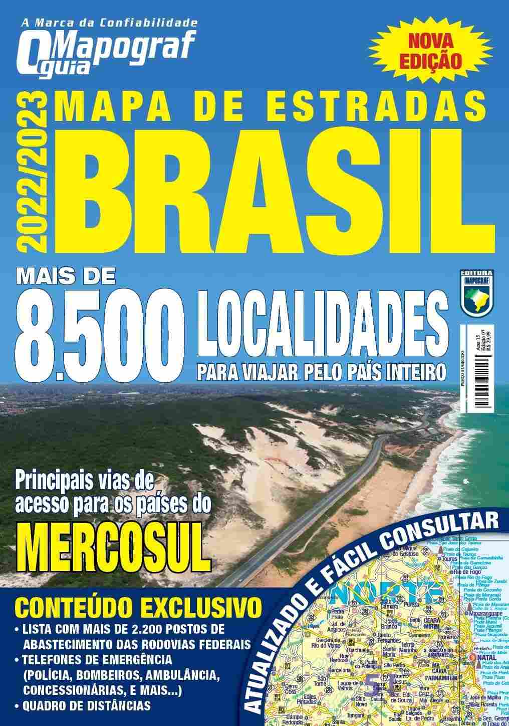 Mapa Mapograf Estradas Brasil 2022/2023: Seu Guia Completo para Viagens Incríveis