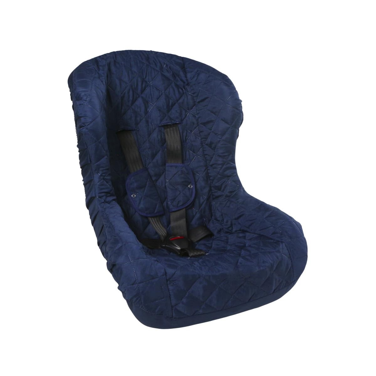 Capa Protetora para Cadeirinha de Bebê (Menino/Menina) com Protetor de Cinto - Azul Marinho 3 Peças