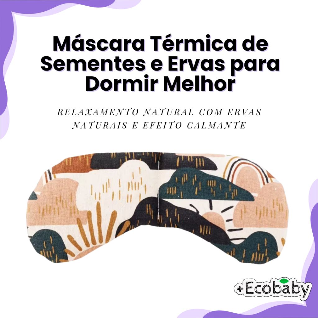Máscara Aromática para Dormir Melhor com Ervas Naturais
