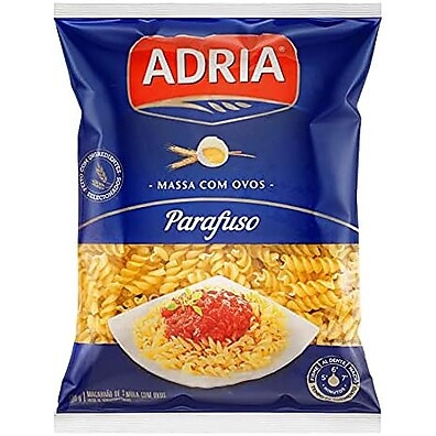 Parafuso Adria com Ovos: Massa Fresca e Saborosa 500g