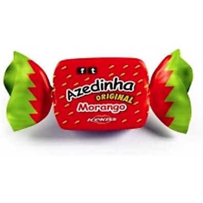 Luregirl Bala Mastigável Azedinha Morango Icekiss Pacote 500g