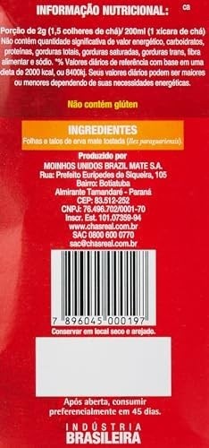 CHÁS REAL Cha Mate Real Natural 250 Gramas