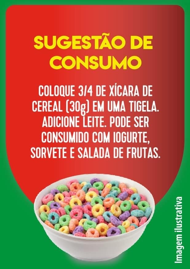 KiSabor, Fruit Rings, Sabor Frutas, Cereal Matinal, 220 Gramas