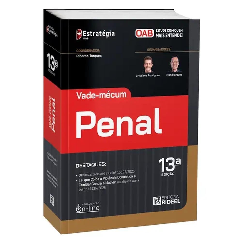 Vade Mecum Penal 44º Exame OAB: Essencial para sua 2ª Fase