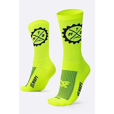 Meia Ciclismo HUPI Selo MTB: Conforto Neon!