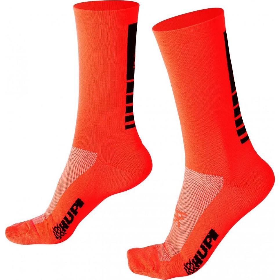Meia HUPI Alaranjada Neon: Conforto e Performance