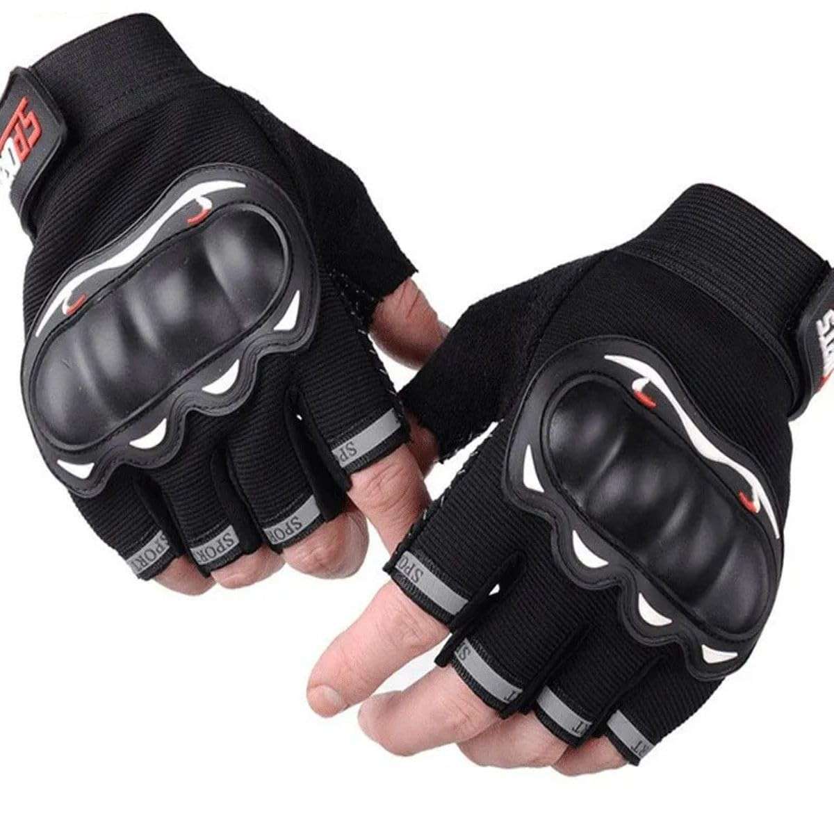 Luva Meio Dedo IMAGEMTECH: Proteção e Conforto para Motociclistas, Ciclistas e Esportes