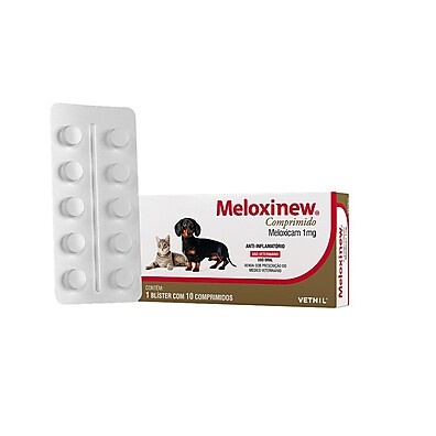 Meloxinew Vetnil 10 Comprimidos – Alívio Rápido para Seu Pet