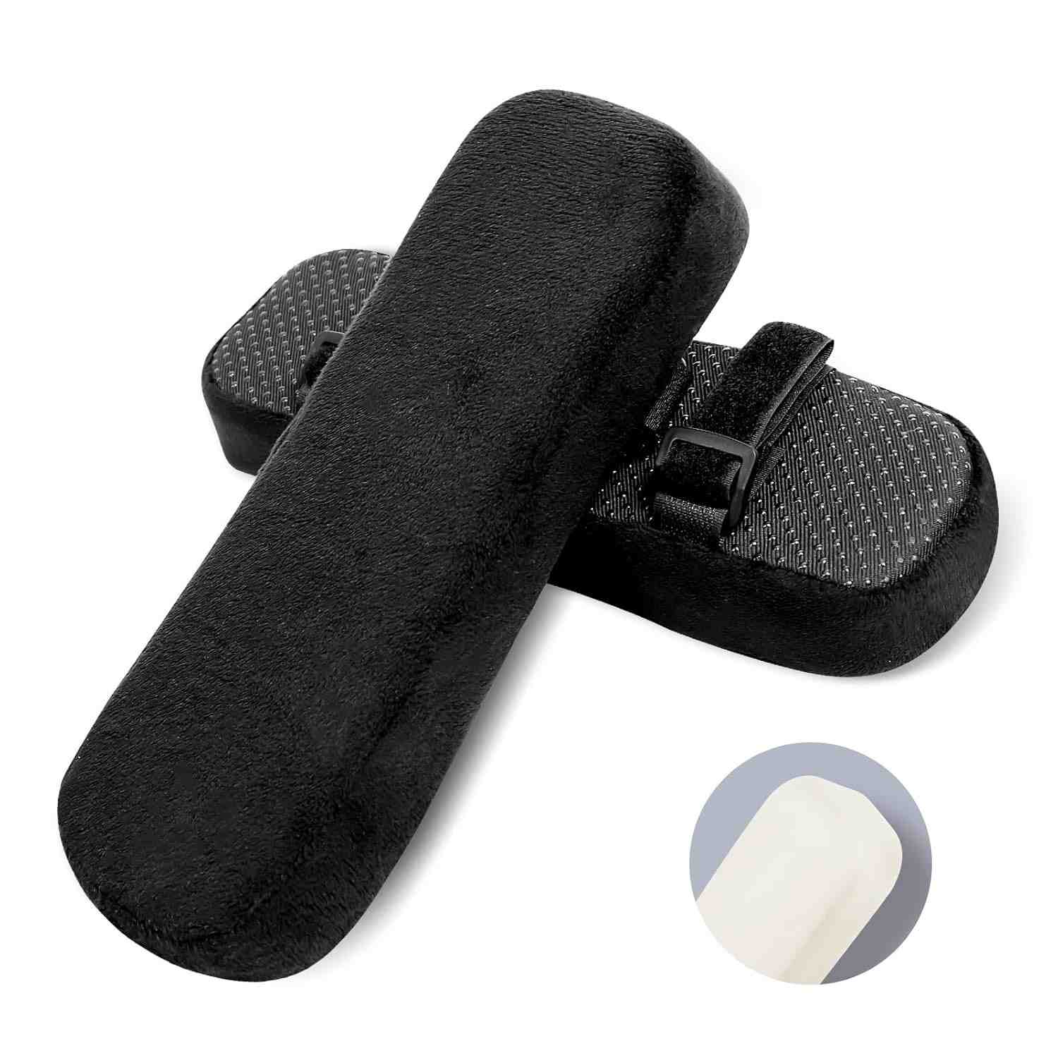Almofadas de Apoio de Braço com Espuma de Memória - Conforto Ergonômico para Cadeiras de Escritório