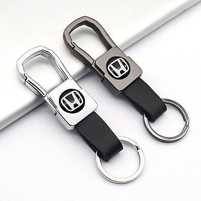 Chaveiro Honda Premium: Couro e Metal 🔑