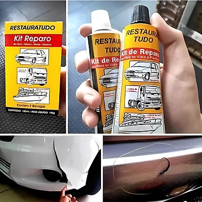 Restaura Tudo: Kit Reparo para Plásticos, Vidro e Metal 🚀