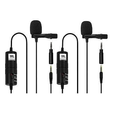Microfone de Lapela JBL CSLM20B: Kit com 2!