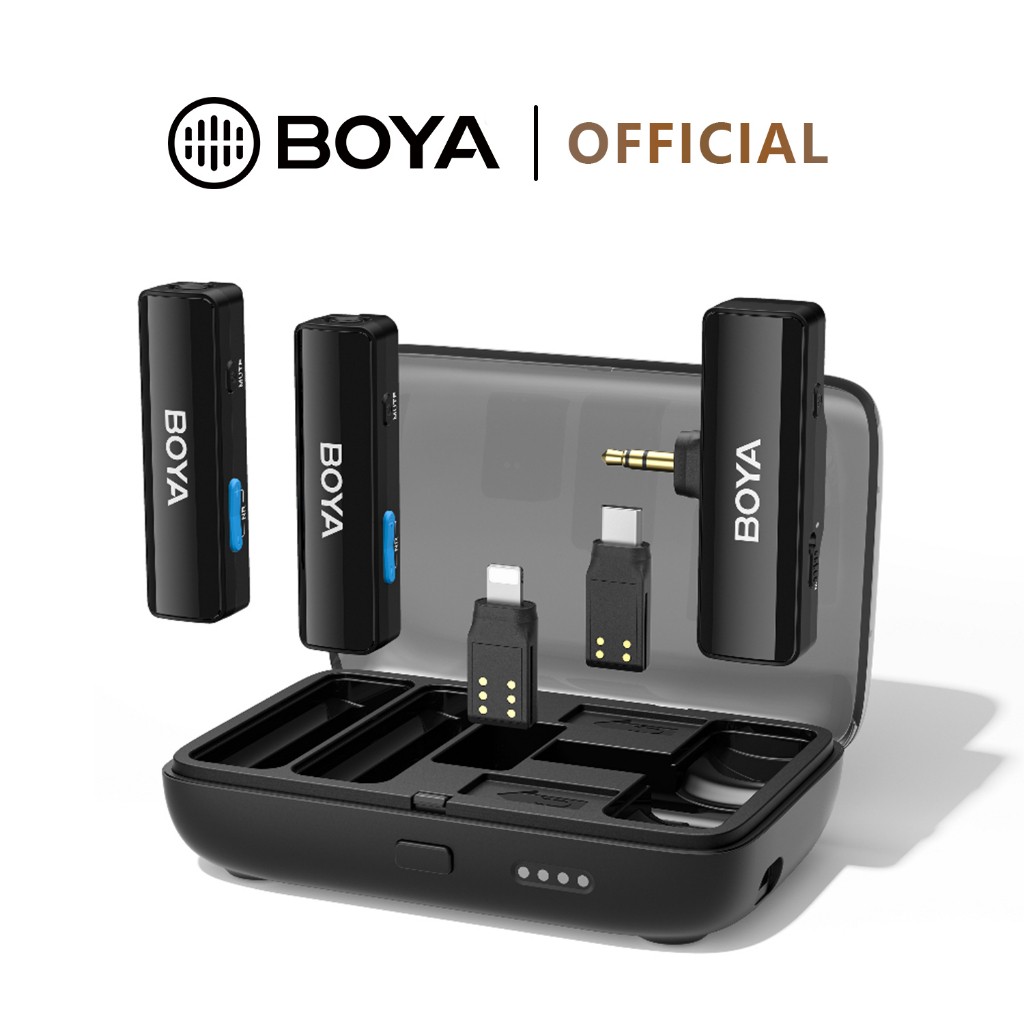 Microfone Sem Fio BOYALINK com Cancelamento de Ruído: Gravações Profissionais para Câmeras e Smartphones